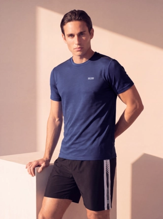 Tennisshirt Sjeng Sports Men Tex Pelikan Ink Regular Fit