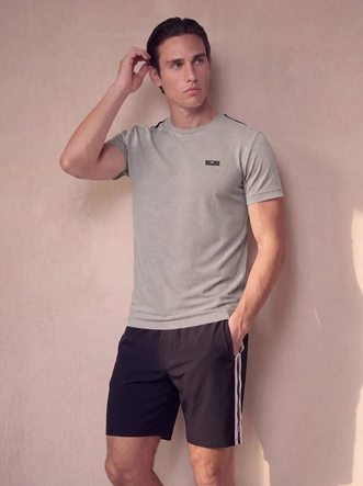Tennisshirt Sjeng Sports Men Tex Smoked Pearl Regular Fit