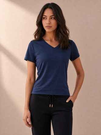 Tennisshirt Sjeng Sports Women Ines Blue Nox Regular Fit