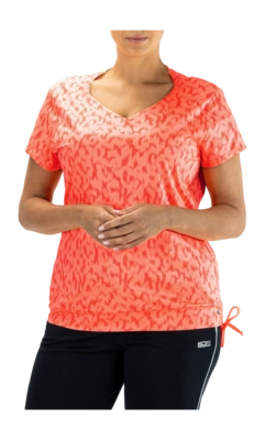 Tennisshirt Sjeng Sports Women Irini Plus Vibrant Orange Regular Fit