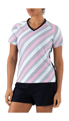 Tennisshirt Sjeng Sports Women Izzie Real White