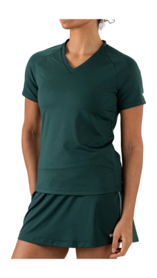 Tennisshirt Sjeng Sports Women Izzie Retro Green