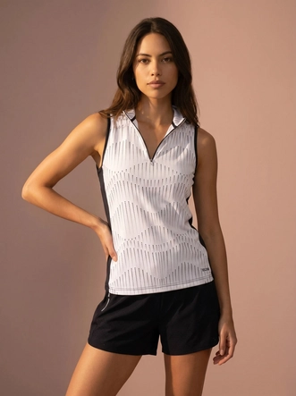 Tennisshirt Sjeng Sports Women Janis Real White Regular Fit