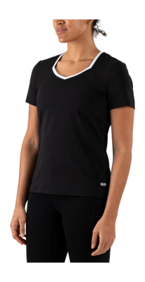 Tennisshirt Sjeng Sports Women Shirma Black