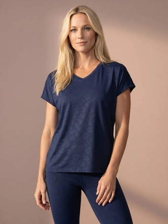 Tennisshirt Sjeng Sports Women Spice Blue Nox Regular Fit