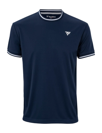 Tennisshirt Tecnifibre Men Team Tech Marine 26