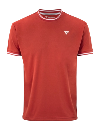 Tennisshirt Tecnifibre Men Team Tech Terracotta