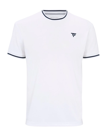 Tennisshirt Tecnifibre Men Team Tech White