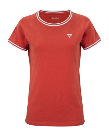 Tennisshirt Tecnifibre Women Team Stretch Terracotta
