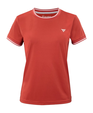 Tennisshirt Tecnifibre Women Team Tech Terracotta