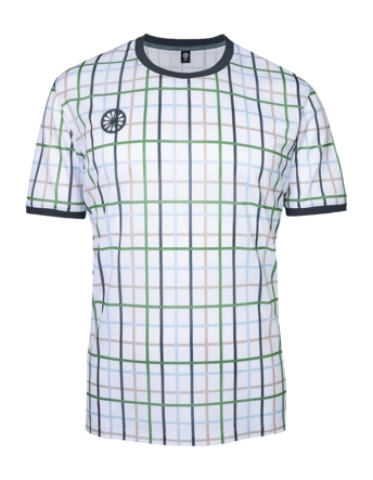 Tennisshirt The Indian Maharadja Men Checked Pique Tee White