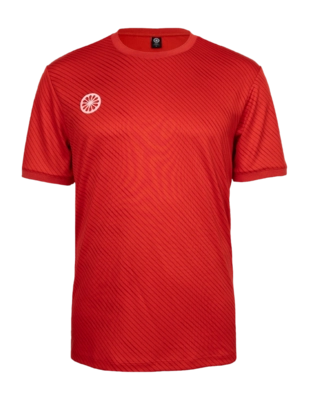 Tennisshirt The Indian Maharadja Men Pique Printed Tee Ruby Red Dry Touch