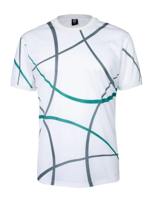 Tennisshirt The Indian Maharadja Men Pique Smash Tee Lush Green Print Dry Touch