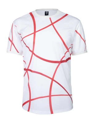 Tennisshirt The Indian Maharadja Men Pique Smash Tee Ruby Red Soepele pasvorm