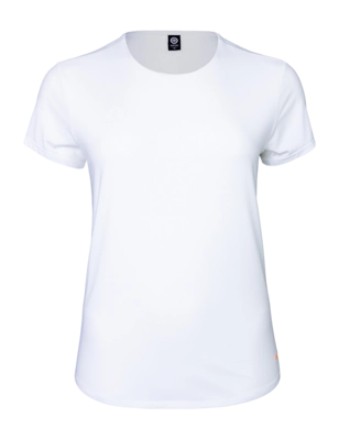 Tennisshirt The Indian Maharadja Women Breeze Round Neck Tee White