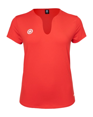 Tennisshirt The Indian Maharadja Women Breeze Tee Ruby Red Losvallende pasvorm