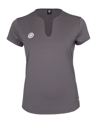 Tennisshirt The Indian Maharadja Women Breeze Tee Walnut 4 way stretch