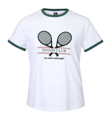 Tennisshirt The Indian Maharadja Women Racket Tee Hunter Green Modern Fit