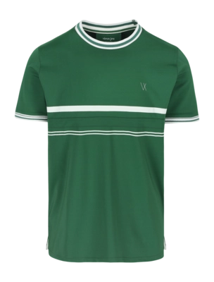 Tennisshirt Vieux Jeu Men Leo Shirt Green
