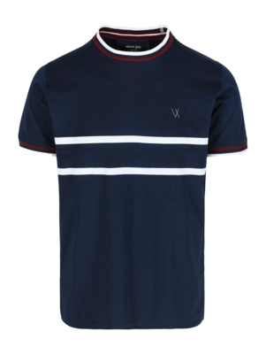 Tennisshirt Vieux Jeu Men Leo Shirt Navy