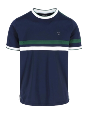 Tennisshirt Vieux Jeu Men Leo Shirt Stripe Dress Blue Regular Fit