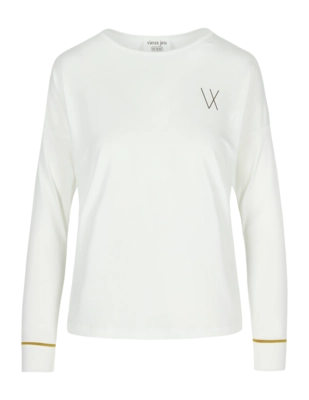 Tennisshirt Vieux Jeu Women May Top White