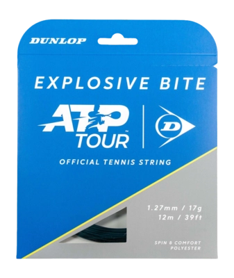 Tennissnaar Dunlop Explosive Bite 17G Black 1.27mm/12m 2026