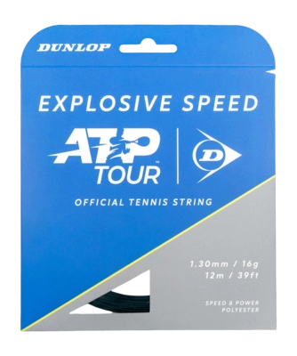 Tennissnaar Dunlop Explosive Speed 16G Black 1.30mm/12m