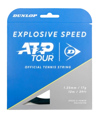 Tennissnaar Dunlop Explosive Speed 17G Black 1.25mm/12m 2026