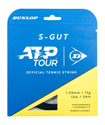 Tennissnaar Dunlop S-Gut 17G Black 1.25mm/12m