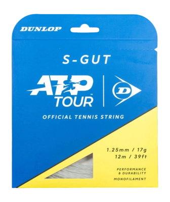 Tennissnaar Dunlop S-Gut 17G White 1.25mm/12m 2026