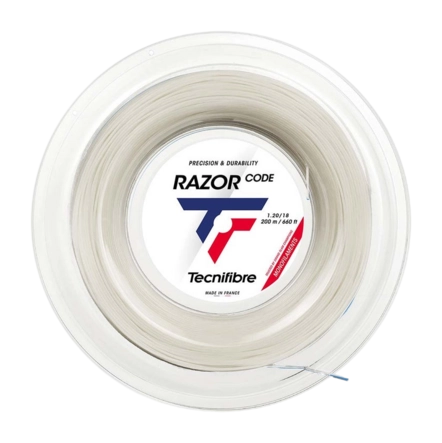 Tennissnaar Tecnifibre Razor Code White 1.20mm/200m
