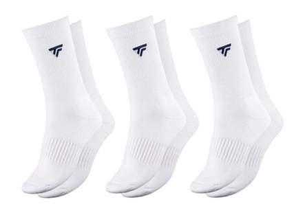 Tennissok Tecnifibre Men Classic White (Set van 3)