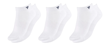 Tennissok Tecnifibre Unisex Low-Cut White (Set van 3)