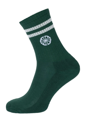 Tennissok The Indian Maharadja Heren/Dames Striped Crew Sock Hunter Green