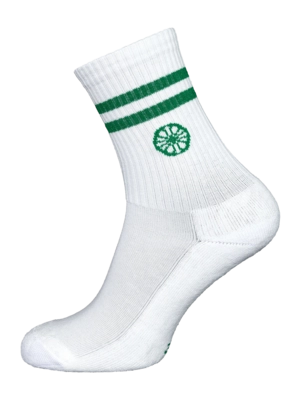 Tennissok The Indian Maharadja Dames/Heren Striped Crew Sock Lush Green
