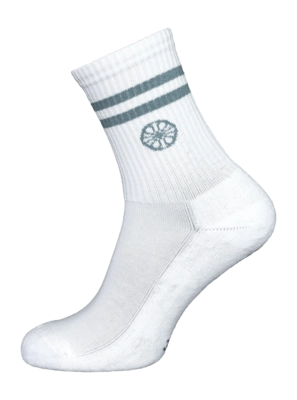 Tennissok The Indian Maharadja Heren/Dames Striped Crew Sock Misty Grey