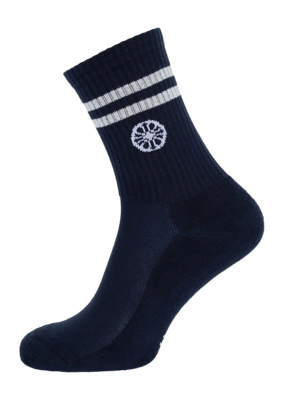 Tennissok The Indian Maharadja Dames/Heren Striped Crew Sock Night Blue