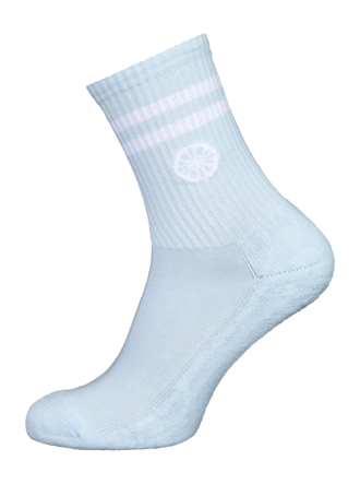 Tennissok The Indian Maharadja Heren/Dames Striped Crew Sock Sky Blue