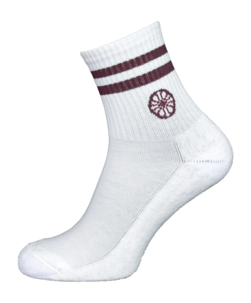 Tennissok The Indian Maharadja Heren/Dames Striped Short Sock Dark Berry