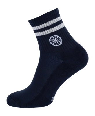 Tennissok The Indian Maharadja Dames/Heren Striped Short Sock Night Blue
