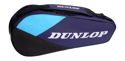 Tennistas Dunlop FX Club 3 Racket Bag Violet/Black/Cyan