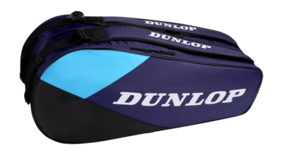 Tennistas Dunlop FX Club 6 Racket Bag Violet/Black/Cyan
