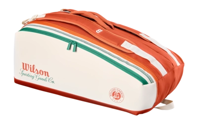 Tennistas Wilson Roland Garros 2026 9Pk Racket Bag Cream Thermoguard