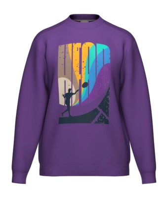 Tennistrui HEAD Men Rally Crewneck Purple Regular Fit
