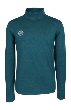 Tennistrui The Indian Maharadja Men Half Zip Long Sleeve Ocean 4-way stretch