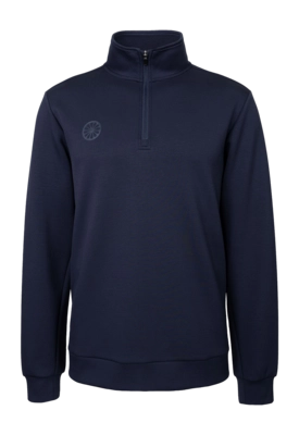Tennistrui The Indian Maharadja Men Soft Supreme Half Zip Sweater Night Blue Atletische fit