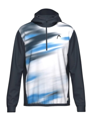 Tennisvest HEAD Men Topspin Hoodie Navy/Print Vision II Regular Fit