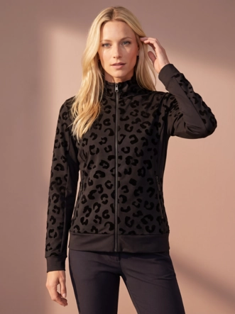 Tennisvest Sjeng Sports Women Rita Black Licht getailleerd