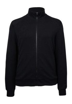 Tennisvest The Indian Maharadja Women Cotton Track Jacket Black Regular Fit